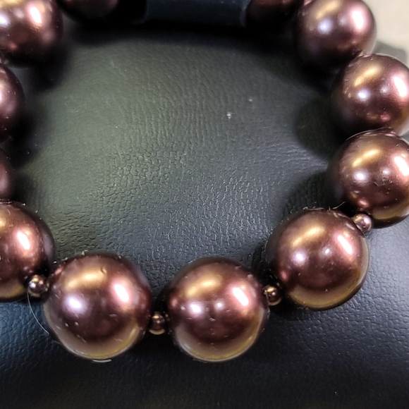 Bracelet Copper Beads. Stretch on / off - Picture 3 of 6